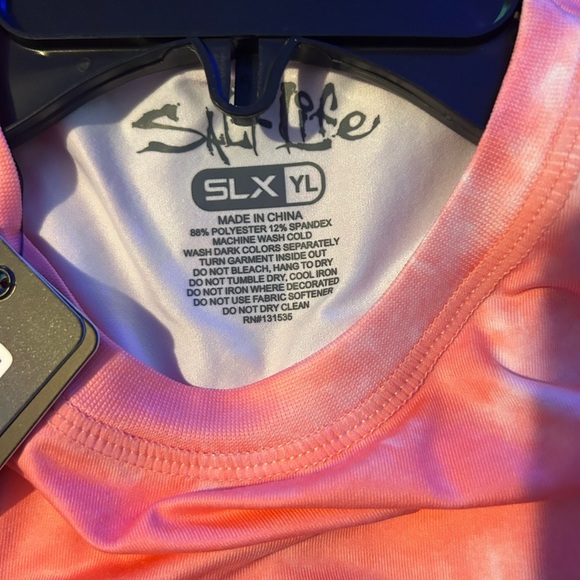 Salt Life UV Vapor Tie Dye Long Sleeve Rash Guard Sun Shirt SLX/YL Large NWT - Picture 9 of 10